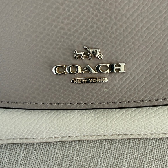 Coach Taupe and Ivory Women's Wallet - Picture 2 of 4